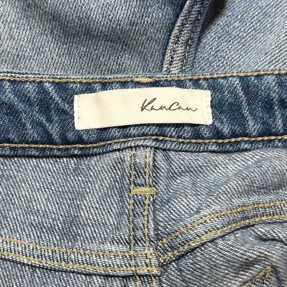 KanCan Ella High Rise Patched & Fray Hem Mom Shorts Size 27 - Picture 11 of 15